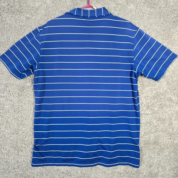 Peter Millar Men Summer Comfort Striped Polo Shirt Size Large Golf Casual Travel - Picture 8 of 11